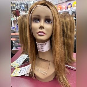 B&B Gold 20” Straight Lace Wig